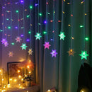 Cortina de Luzes LED Floco de Neve – Magia Natalina em Cada Detalhe