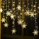 Cortina de Luzes LED Floco de Neve – Magia Natalina em Cada Detalhe