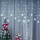 Cortina de Luzes LED Floco de Neve – Magia Natalina em Cada Detalhe