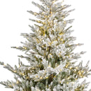 Árvore de Natal Nevada 2,10m de Altura - 1.286 Galhos - com luzes LED