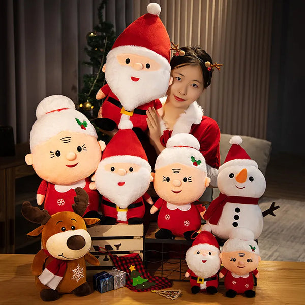 KIT de Decoração Natal Bonecos de Pelúcia Natalinos