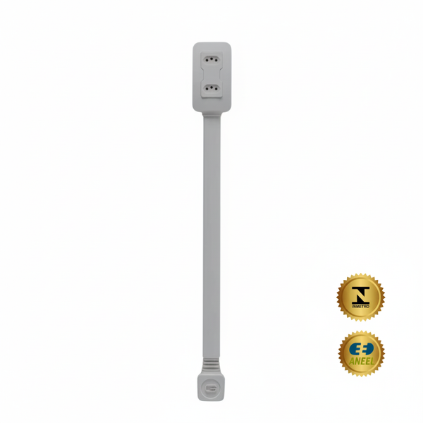 Extensor de Tomada Bivolt com USB + Tipo-C e Suporte para Celular 3m